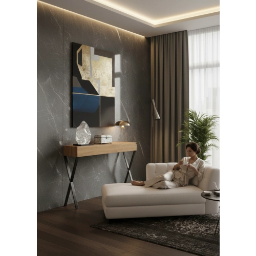 KONSOLA Z SZUFLADĄ DREWNO LITE DĄB OLCHA SKD-285